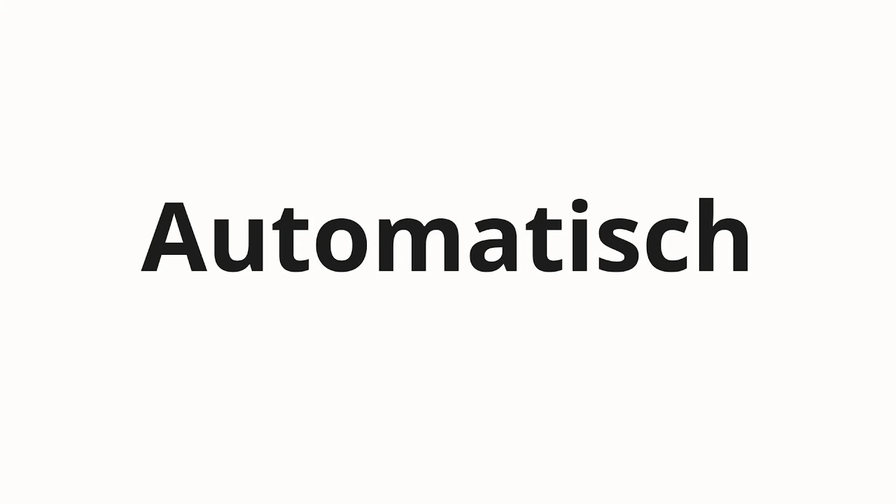 automatisch